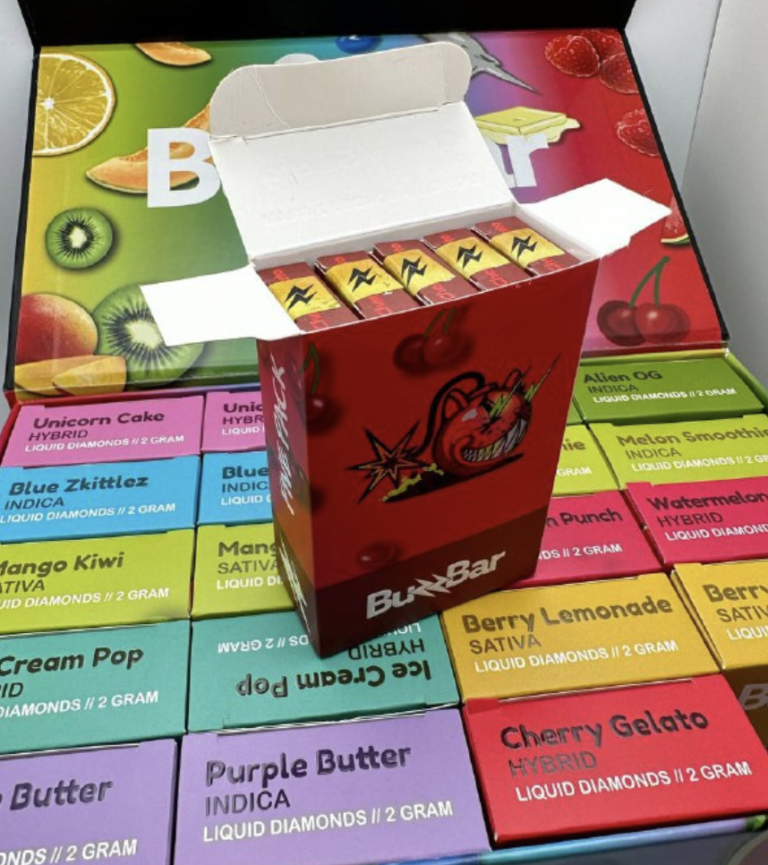 Buzz Bar Cherry Gelato (5 packs each box) Buzz Bars Brand